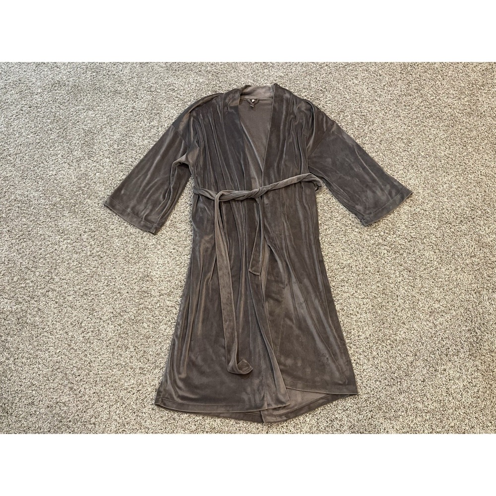 SKIMS Velour Robe Amethyst Brown Size XL Soft Cozy Luxury Kim Kardashian